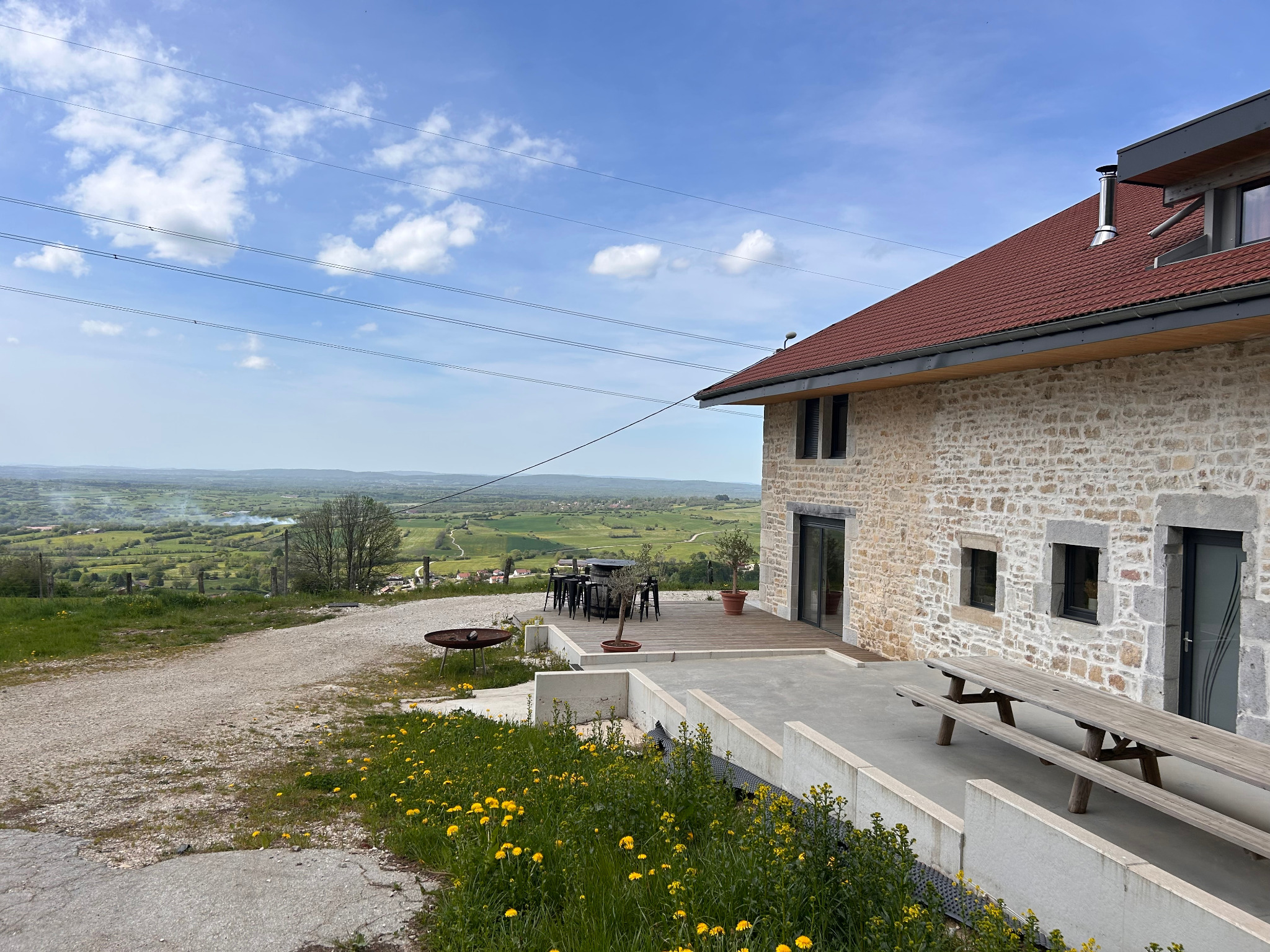Vue depuis le gîte